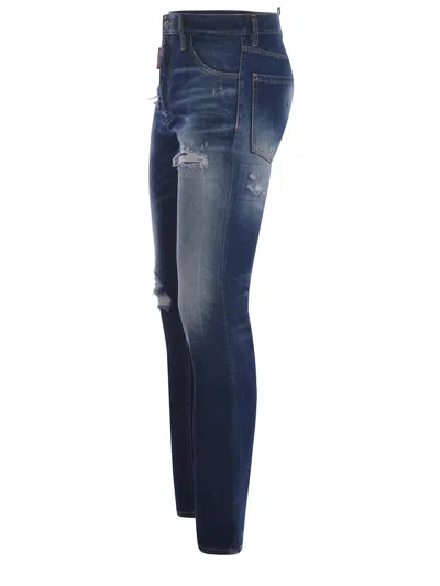 Shop Dsquared2 Jeans In Denim Azzurro