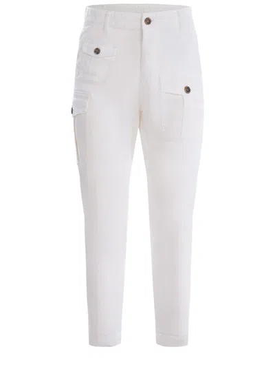 Shop Dsquared2 Trousers White