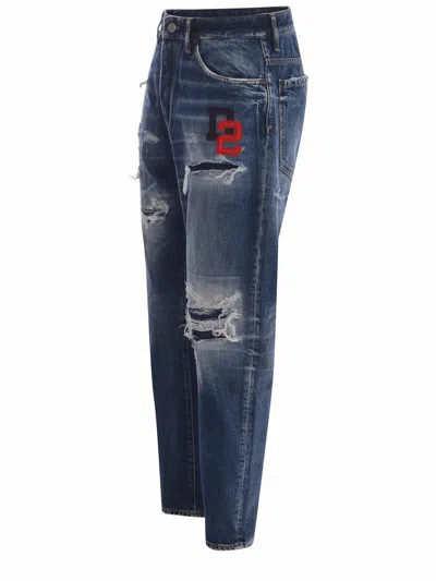 Shop Dsquared2 Jeans  "bro" In Denim Blu