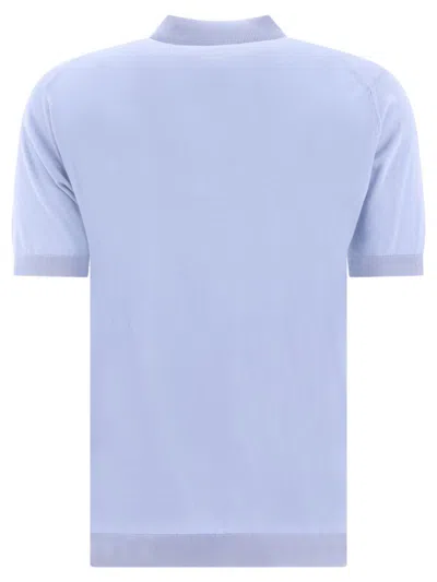 Shop John Smedley "adrian" Polo Shirt In Blue