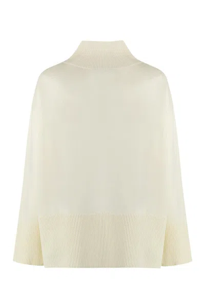 Shop Roberto Collina Wool Turtleneck Sweater In Ivory