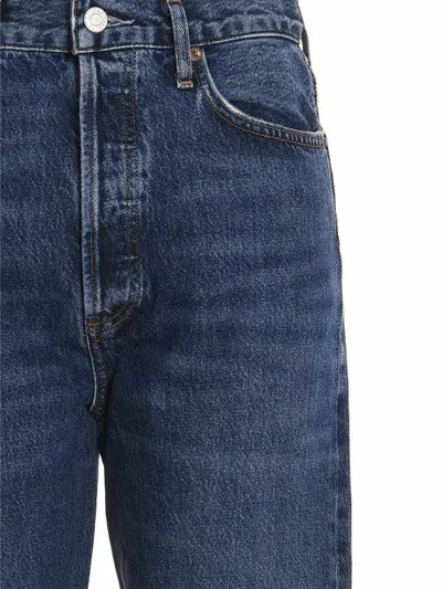 Shop Agolde Jeans '90's Pinch Waist Straight In Range' In Blue