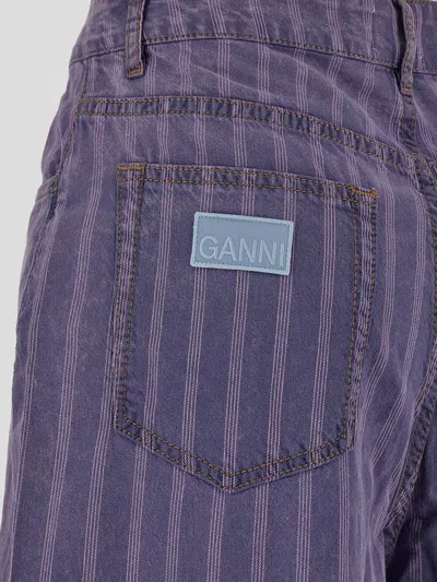 Shop Ganni Jeans In Midbluestone