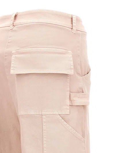 Nude Light Pink Cargo Pants In Pattern