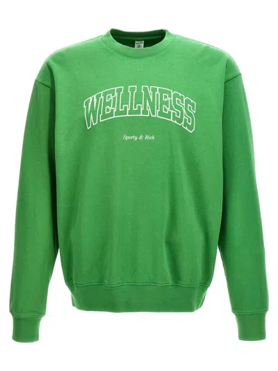 Shop Sporty And Rich Sporty & Rich 'wellness' Sweatshirt In Green