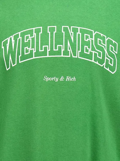 Shop Sporty And Rich Sporty & Rich 'wellness' Sweatshirt In Green