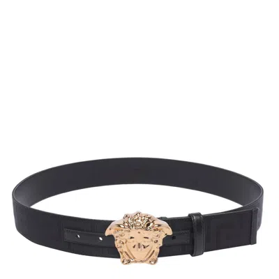 Shop Versace Belts In Black