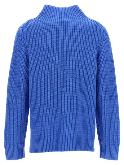 Shop Michael Kors Logo Sweater In Blue