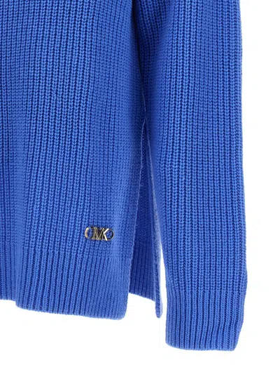 Shop Michael Kors Logo Sweater In Blue