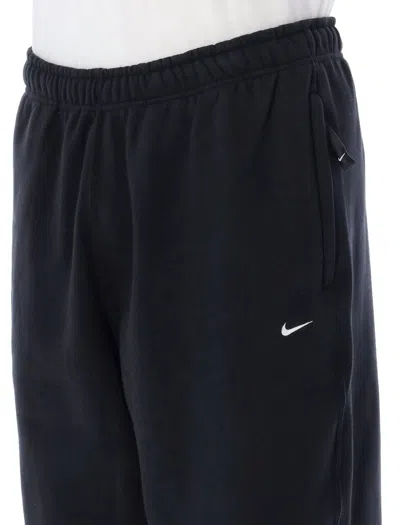 Shop Nike Solo Swoosh Sweatpants In Black
