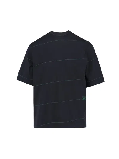 Shop Burberry T-shirts And Polos In Black