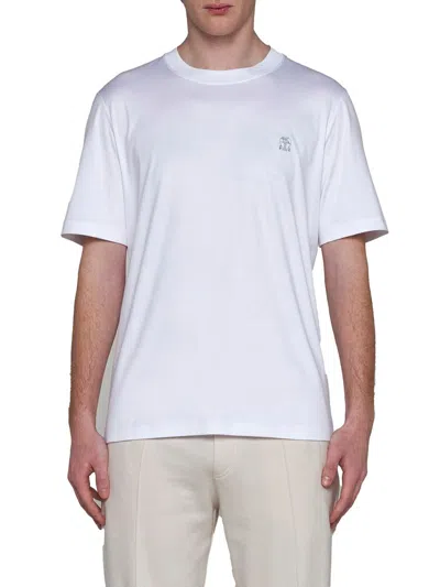 Shop Brunello Cucinelli T-shirts And Polos In White