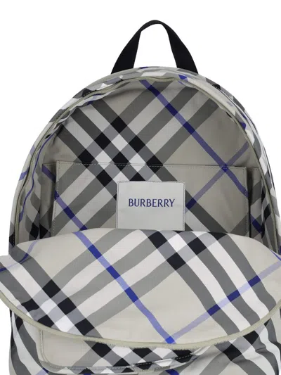 Shop Burberry Backpacks In Grey