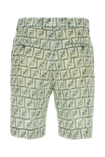 Shop Fendi Shorts In Printed