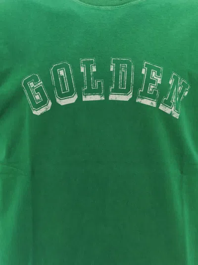 Shop Golden Goose T-shirts In Green