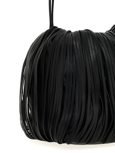 Shop Jil Sander Dumpling Small Leather Crossbody Bag In Black