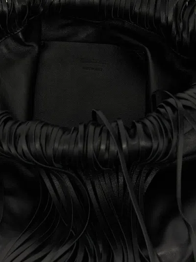 Shop Jil Sander Dumpling Small Leather Crossbody Bag In Black