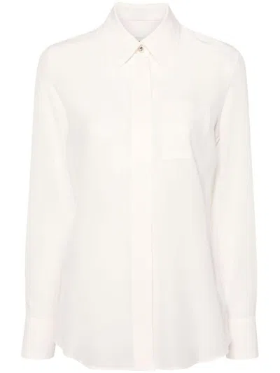 Shop Lanvin White Silk Shirt