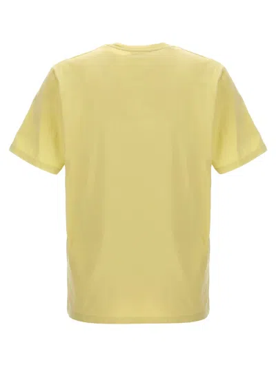 Shop Maison Kitsuné 'fox Head' T-shirt In Yellow