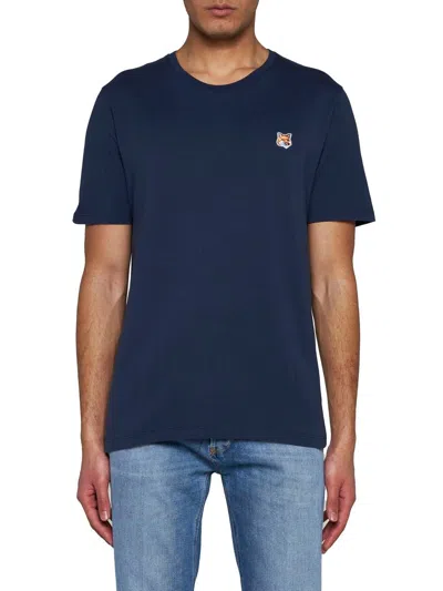 Shop Maison Kitsuné Maison Kitsune' T-shirts And Polos In Ink Blue