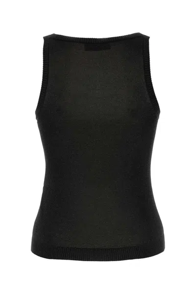 Missoni Sleeveless Lurex Tank Top In Black