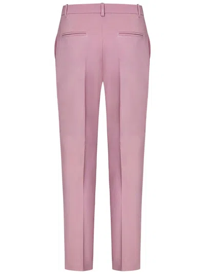 Shop Pinko Trousers In Fumo Orchidea