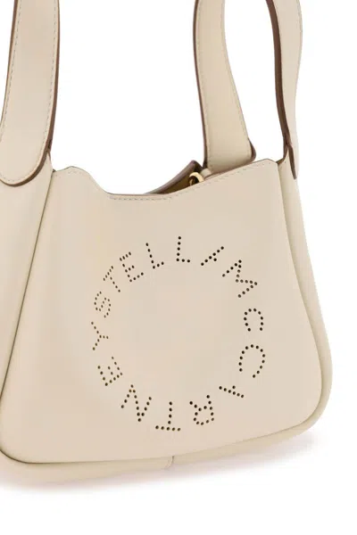 Stella Mccartney Logo Detailed Open Top Handbag In White