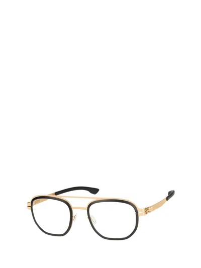 Shop Ic! Berlin Eyeglasses In Rose - Gold - Black