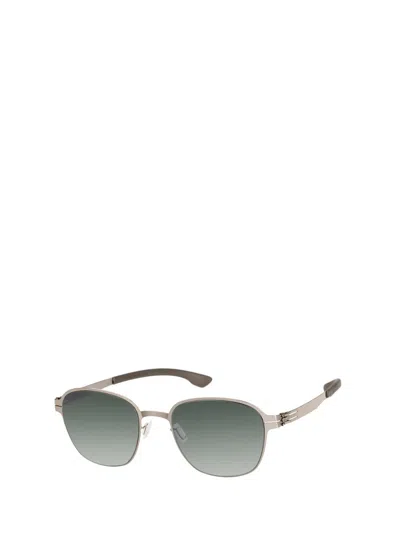 Shop Ic! Berlin Sunglasses In Shiny Graphite