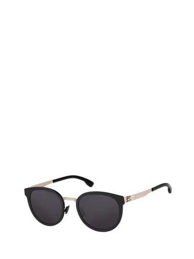 Shop Ic! Berlin Sunglasses In Bronze - Black - Rough