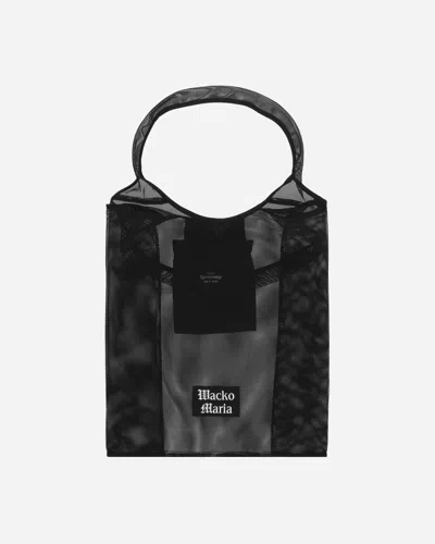 Shop Wacko Maria Speak Easy Mesh Packable Tote Bag (type-2) In Black