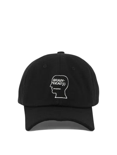 Shop Brain Dead "batwing" Cap In Black