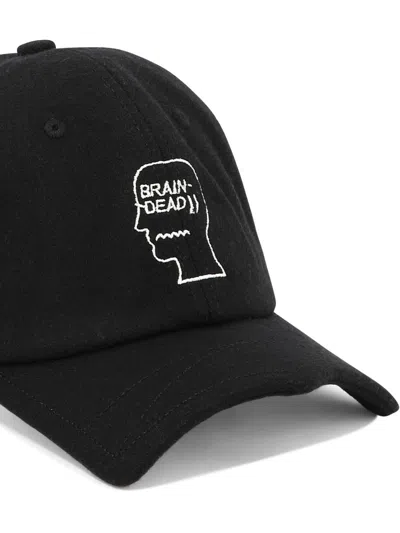 Shop Brain Dead "batwing" Cap In Black
