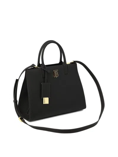 Shop Burberry "mini Frances" Handbag In Black