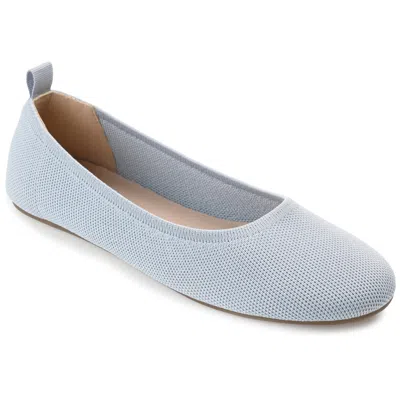 Journee Collection Collection Women's Tru Comfort Foam Jersie Foldable Flat In Blue