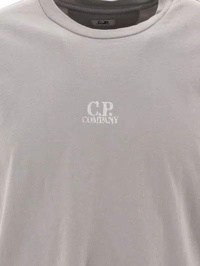 Shop C.p. Company "24/1 Three Cards" T-shirt In Grey