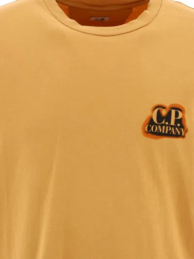 Shop C.p. Company "british Sailor" T-shirt In Orange