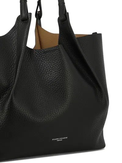 Shop Gianni Chiarini "dua" Shoulder Bag In Black