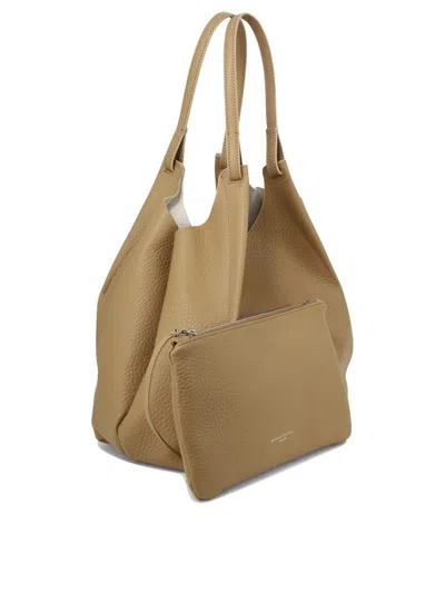 Shop Gianni Chiarini "dua" Shoulder Bag In Beige