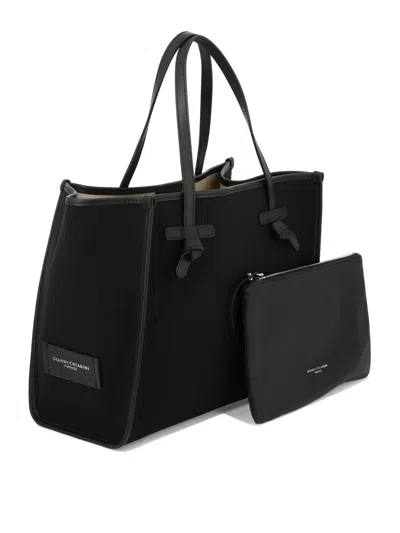 Shop Gianni Chiarini "marcella" Shoulder Bag In Black