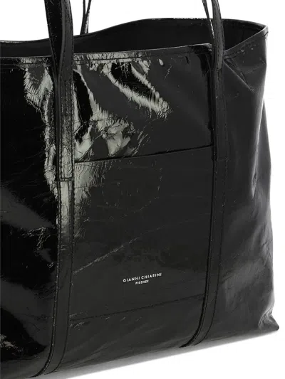 Shop Gianni Chiarini "superlight" Shoulder Bag In Black