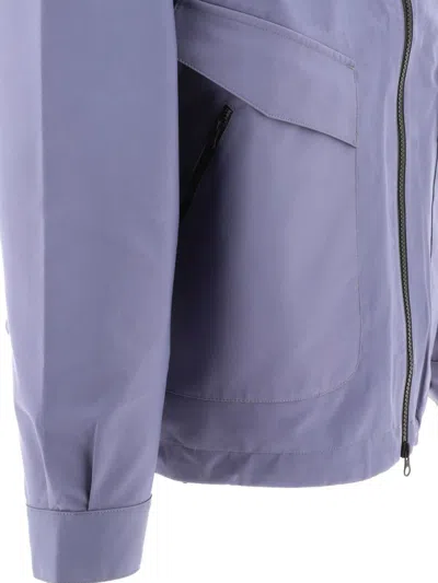 Shop Gr10k "3l Microsquare" Jacket In Blue