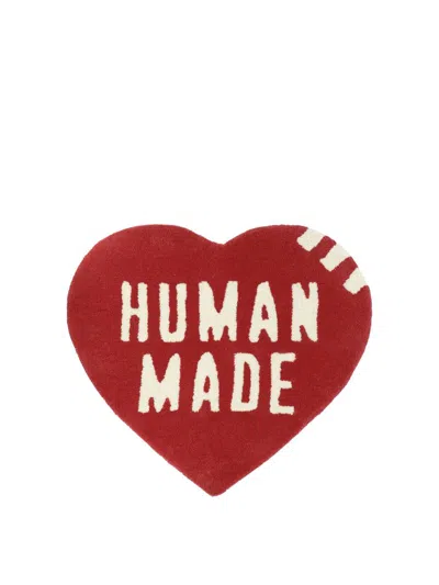 Shop Human Made "medium Heart" Rug In Red