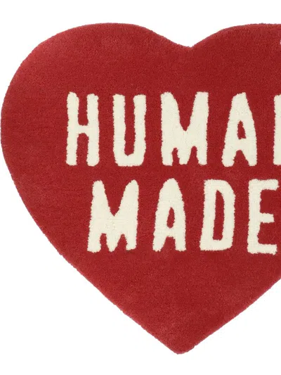 Shop Human Made "medium Heart" Rug In Red