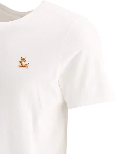 Shop Maison Kitsuné "chillax Fox" T-shirt In White