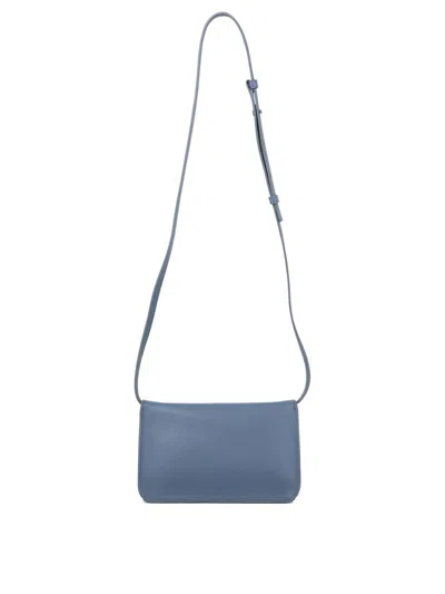 Shop Marni Crossbody Bag With Mending In Blue