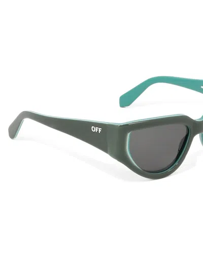 Shop Off-white "seward" Sunglasses In Green