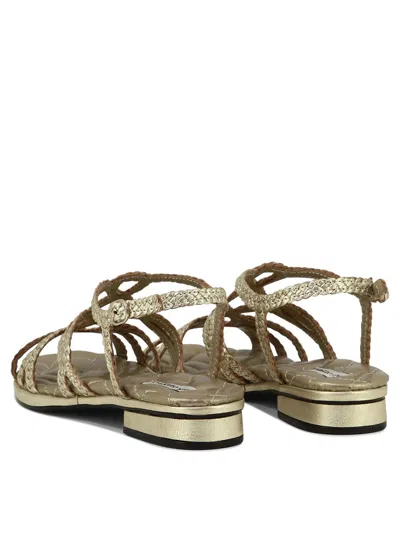 Shop Pons Quintana "diana" Sandals In Gold