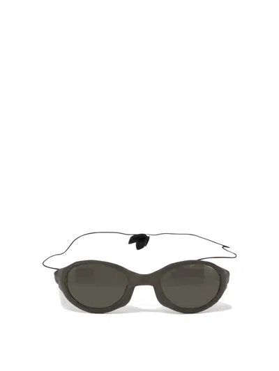 Shop Rayon Vert "glare Wormhole" Sunglasses In Grey
