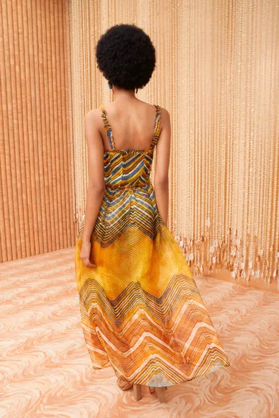 Shop Ulla Johnson Gisele Dress In Golden Palm